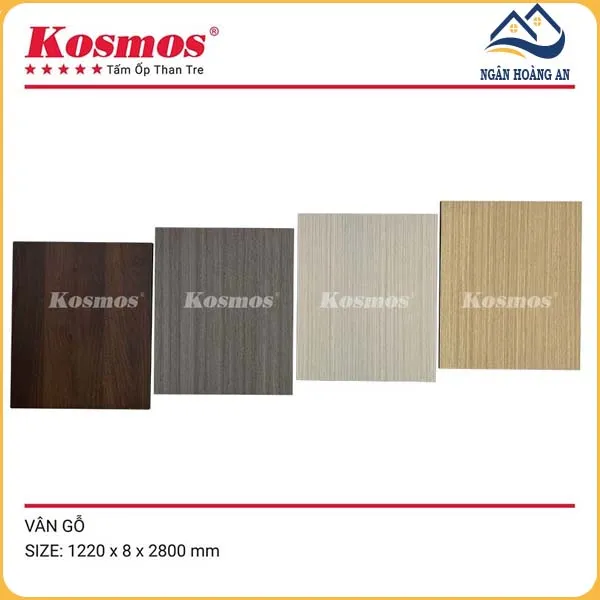 Tấm Ốp Than Tre Kosmos Vân Gỗ TT-802